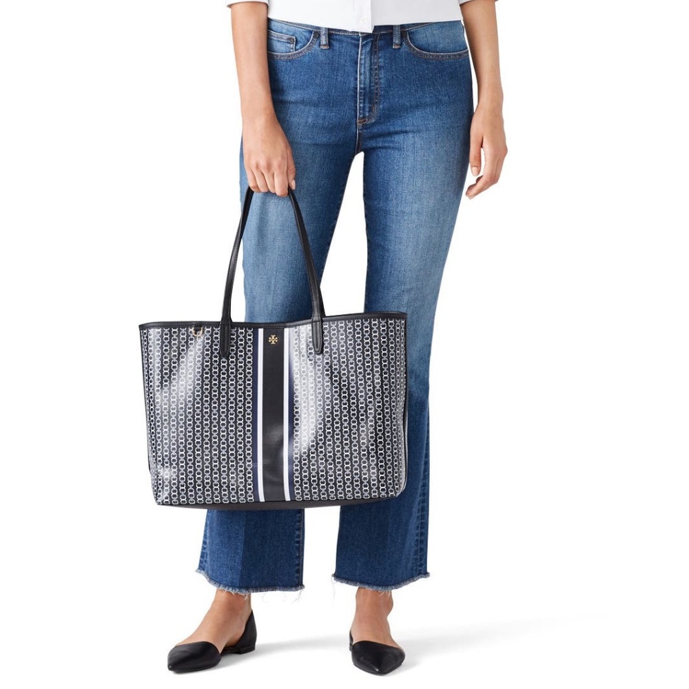 Tory Burch Black Gemini Link Tote - Picture 2 of 5